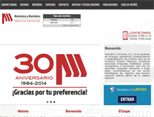 Tablet Screenshot of montalvo.com.mx